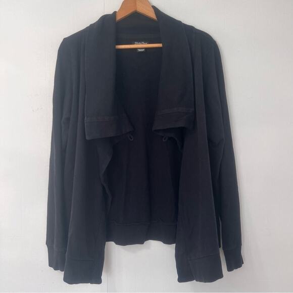 Lucky Brand Sweaters - Lucky Brand Draped Front Lagenlook Cardigan Sweater Sweatshirt Size L Cotton